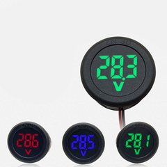 Đồng hồ tròn đo điện áp 4 - 100V DC màn hình LED