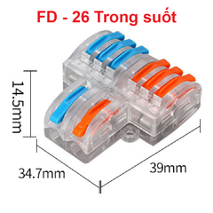 Cút nối dây điện nhanh chiu nhiệt nhiều cổng FD