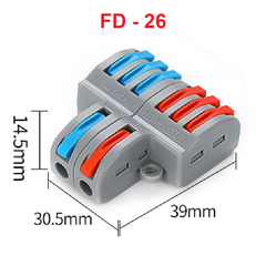 Cút nối dây điện nhanh chiu nhiệt nhiều cổng FD