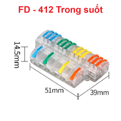 Cút nối dây điện nhanh chiu nhiệt nhiều cổng FD