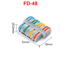 Cút nối dây điện nhanh chiu nhiệt nhiều cổng FD