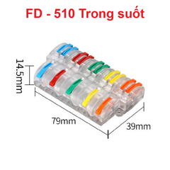 Cút nối dây điện nhanh chiu nhiệt nhiều cổng FD