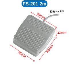 Công tắc bàn đạp chân vỏ nhựa/nhôm 220V/380V 5-10A
