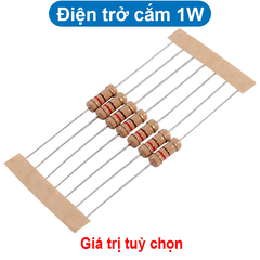 (10 con) Điện trở cắm 1W 4 vòng màu ±5% - giá trị 0R đến 120R