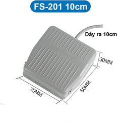 Công tắc bàn đạp chân vỏ nhựa/nhôm 220V/380V 5-10A