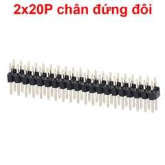Hàng rào đực 2.0mm chân cắm / chân dán