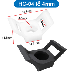 (20 cái) Giá dỡ buộc cố định dây thít, nút giữ dây rút lỗ bắt vít