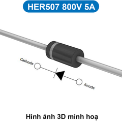 (5 con) Diode chỉnh lưu xung HER303, HER305,HER503, HER508…