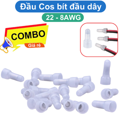 Đầu Cos bít đầu cỡ dây 22AWG - 8AWG tiện dụng