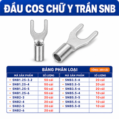 Combo Đầu Cos Dây Điện Nhiều Loại - Chọn Loại Combo