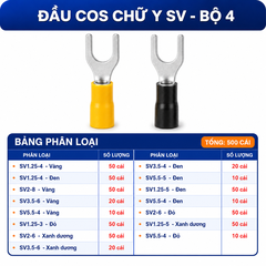 Combo Đầu Cos Chữ Y SV Nhiều Kích Thước - Chọn Bộ Combo