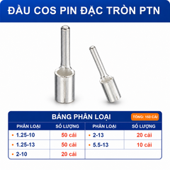 Combo Đầu Cos Dây Điện Nhiều Loại - Chọn Loại Combo