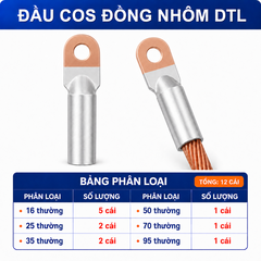 Combo Đầu Cos Dây Điện Nhiều Loại - Chọn Loại Combo