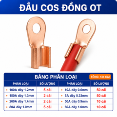 Combo Đầu Cos Dây Điện Nhiều Loại - Chọn Loại Combo