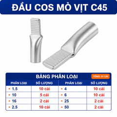 Combo Đầu Cos Dây Điện Nhiều Loại - Chọn Loại Combo
