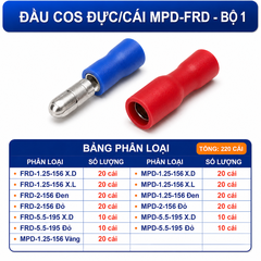 Combo Đầu Cos Đực Cái MPD FRD Nhiều Kích Thước - Chọn Bộ Combo