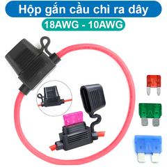 Hộp gắn cầu chì ra dây chống nước cho xe máy, xe hơi