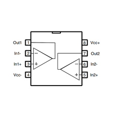 (5 con) IC opamp khuếch đại LM358DR SOIC - 8