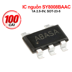 IC nguồn SY8008BAAC, 1A 2.5 - 5V, SOT - 23 - 5
