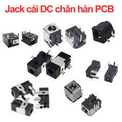 Đầu cái cắm nguồn, jack cái cắm nguồn DC chân hàn PCB