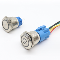 Jack nối, đầu cắm nút nhấn chống nước 12mm, 16mm, 19mm, 22mm