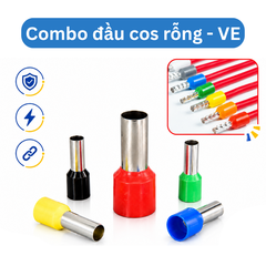 Combo Đầu Cos Rỗng VE Nhiều Kích Thước, Nhiều Màu - Chọn Bộ Combo