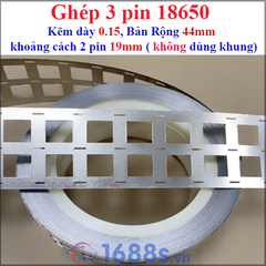 (1 mét) Kẽm hàn pin 18650 nhiều hàng (pin ghép sát hoặc dùng khung pin )