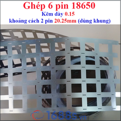 (1 mét) Kẽm hàn pin 18650 nhiều hàng (pin ghép sát hoặc dùng khung pin )