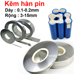 (1 kg) Kẽm đơn hàn pin mạ Niken dày 0.1 - 0.2mm
