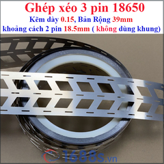 (1 Kg) Kẽm hàn pin 18650 xéo ( pin ghép sát hoặc dùng khung pin )