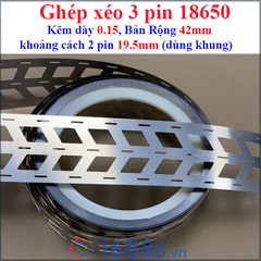 (1 Kg) Kẽm hàn pin 18650 xéo ( pin ghép sát hoặc dùng khung pin )