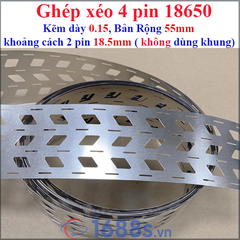 (1 Kg) Kẽm hàn pin 18650 xéo ( pin ghép sát hoặc dùng khung pin )