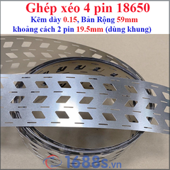 (1 Kg) Kẽm hàn pin 18650 xéo ( pin ghép sát hoặc dùng khung pin )