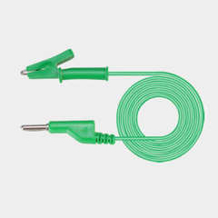 Dây kẹp silicon 2 đầu 1 đầu kẹp cá sấu + 1 đầu jack bắp chuối