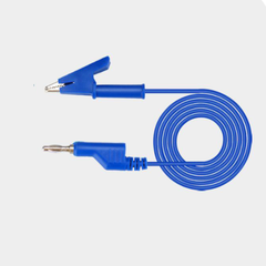 Dây kẹp silicon 2 đầu 1 đầu kẹp cá sấu + 1 đầu jack bắp chuối
