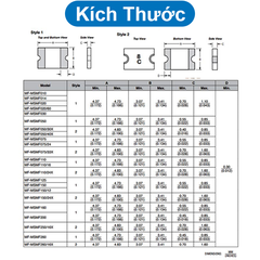 (2 cái) Cầu chì tự phục hồi loại MF-MSMF kích thước 1812 chân dán