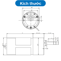 Động cơ giảm tốc JGB37-555 12V/24V nhiều tốc độ