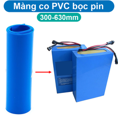 (1 mét) màng co nhiệt PVC bọc pin từ 300 - 650mm