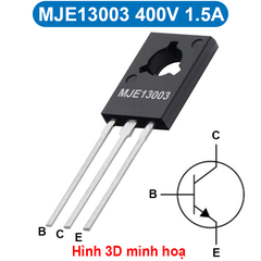 (2 con) Transistor BJT NPN MJR13003 / 2SD882 / MJE340 chân cắm TO-126