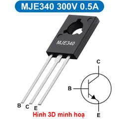 (2 con) Transistor BJT NPN MJR13003 / 2SD882 / MJE340 chân cắm TO-126