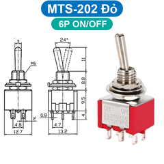 (2 Cái) Công tắc Toggle, công tắc gạt MTS loại nhỏ lỗ khoét 6mm