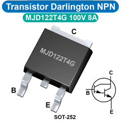 Transistor Darlington NPN MJD122T4G 100V 8A SOT-252