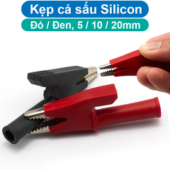 ( 1 cặp) Kẹp cá sấu 30A vỏ cao su đỏ+ đen