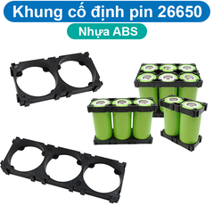 Khung cố định pin 26650 nhựa ABS chống cháy