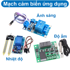 Mạch Cảm biến độ ẩm đất, ánh sáng, nhiệt độ