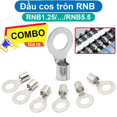 Đầu Cos tròn trần đồng thau, cốt khuyên, cốt tròn trần RNB