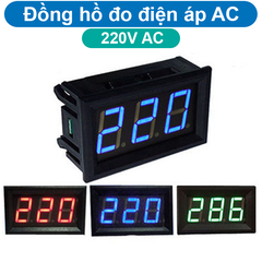 Đồng hồ hiển thị điện áp AC 220V 2 Dây