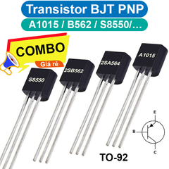(5 con) Transistor BJT PNP A1015/B562/A1012/... chân cắm TO-92