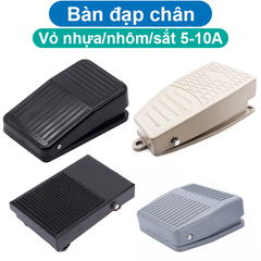 Công tắc bàn đạp chân vỏ nhựa/nhôm 220V/380V 5-10A