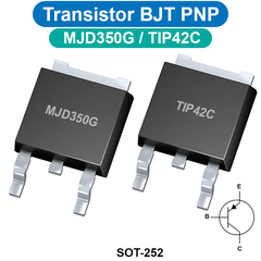 Transistor BJT PNP MJD350G / TIP42C chân dán SOT-252